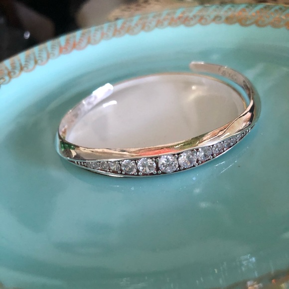 Other - Child’s 925 Sterling Silver & CZ Cuff Bracelet